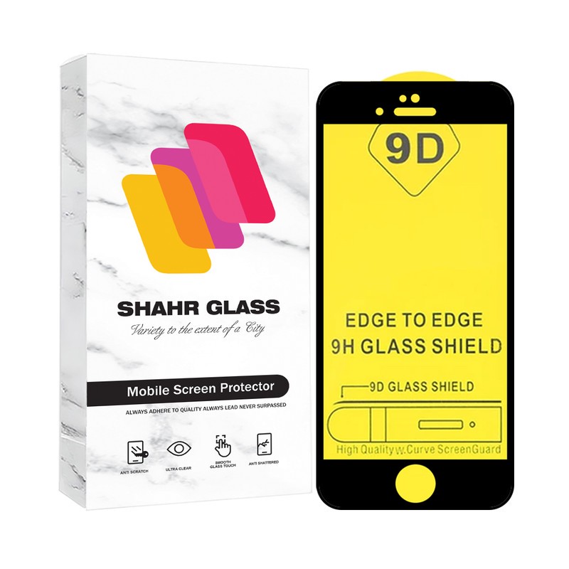 محافظ صفحه نمایش شهر گلس مدل FULLSH مناسب برای گوشی موبایل اپل iPhone 5s iPhone 5 iPhone 5c iPhone SE 2016