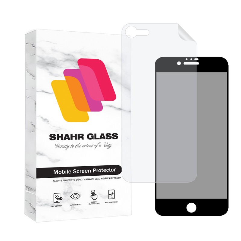 محافظ صفحه نمایش حریم شخصی شهر گلس مدل FULLPRIVNANOSH مناسب برای گوشی موبایل اپل iPhone 7 8 SE 2020 SE 2022 به همراه ...