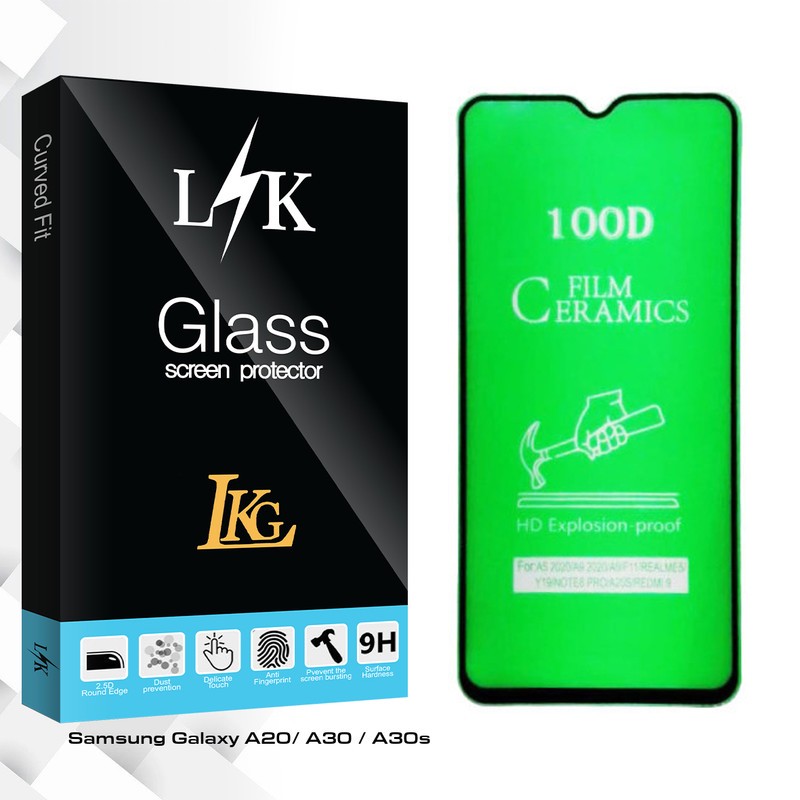 محافظ صفحه نمایش سرامیکی ال کا جی مدل LK Glass مناسب برای گوشی موبایل سامسونگ Galaxy A20 A30 A30s