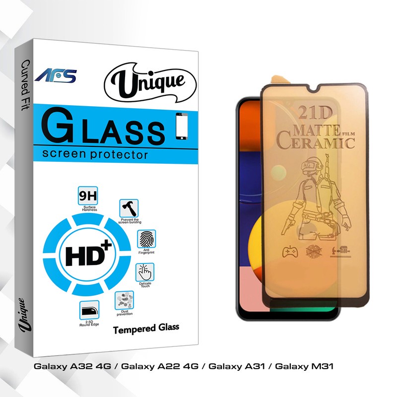 محافظ صفحه نمایش سرامیکی مات ای اف اس مدل Unique Pro مناسب برای گوشی موبایل سامسونگ Galaxy A32 4G Galaxy A22 4G Galax...