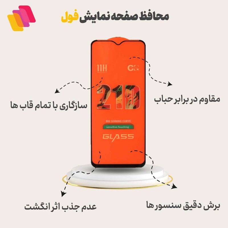 محافظ صفحه نمایش شهر گلس مدل FULPLUSSH مناسب برای گوشی موبایل شیائومی Redmi 7A