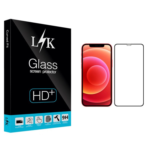 محافظ صفحه نمایش ال کی مدل Hard glass مناسب برای گوشی موبایل اپل iPhone 12 Pro