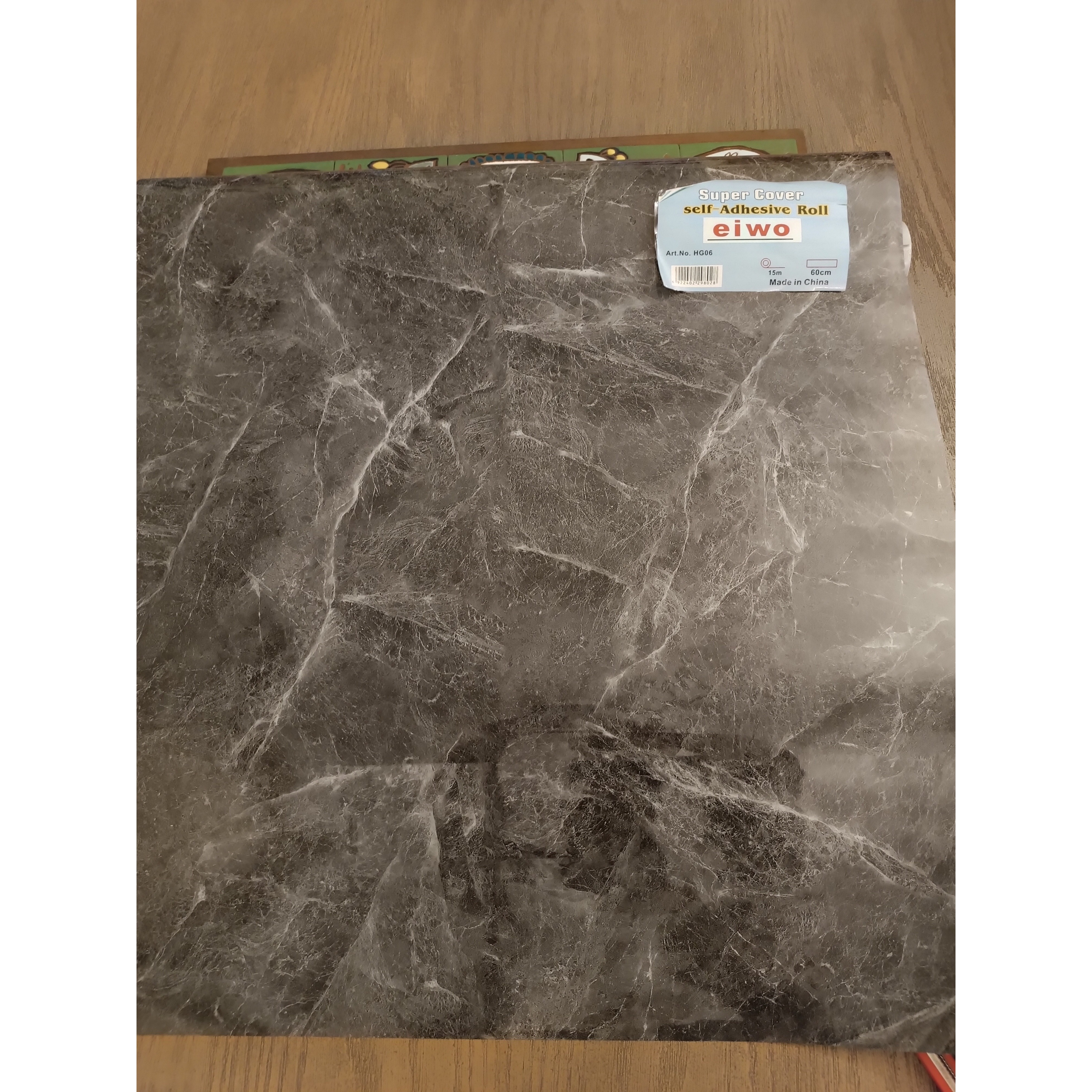 برچسب اقتصادی طرح سنگ طوسی پررنگHG06 پشت استیل
