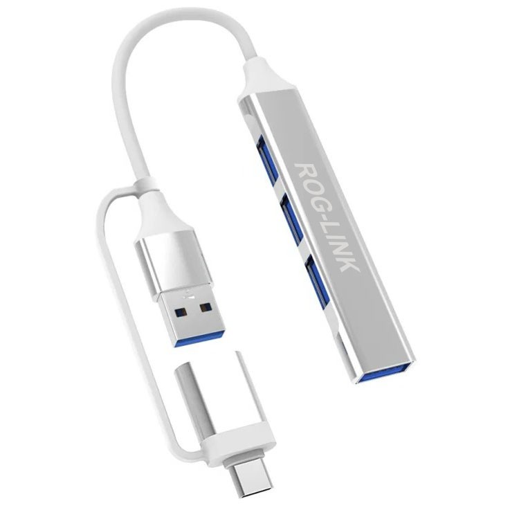 هاب 4 پورت USB 3.0 راگ لینک مدل 2in1-UC