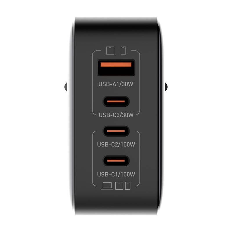شارژر دیواری 100 وات الدینیو مدل Q408 به همراه کابل USB-C