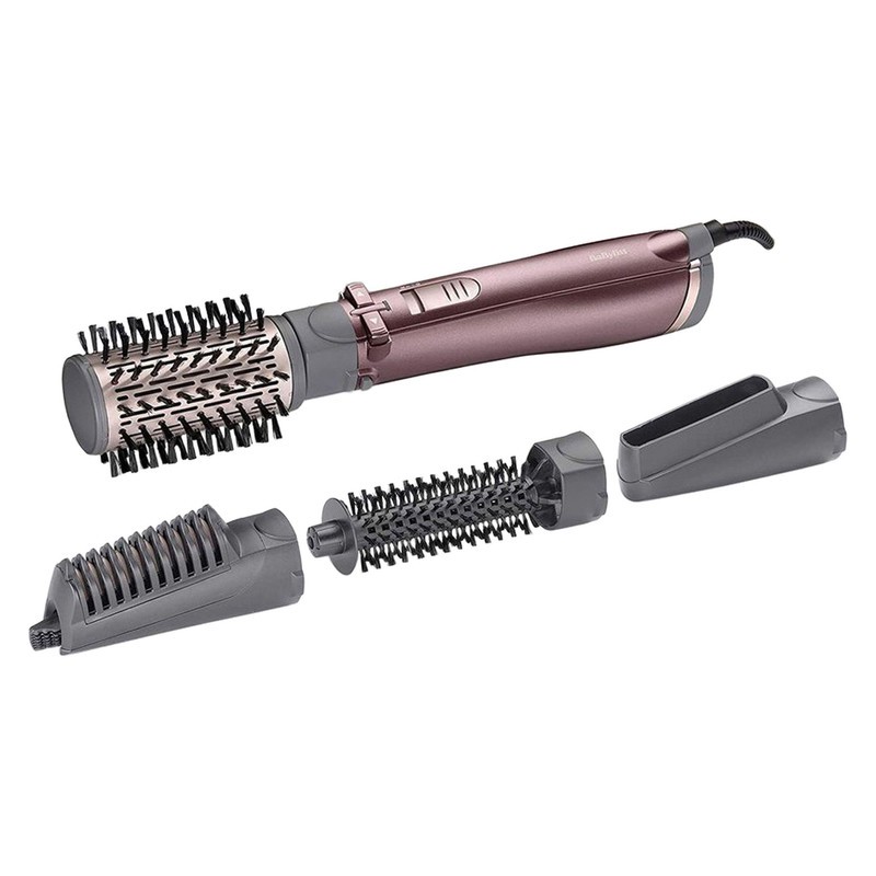 سشوار برس دار چرخشی 1000 وات بابیلیس مدل AS960E، موتور DC، وزن 530 گرم، المنت سرامیک، دارای سری چرخشی با ویژگی فرکنند...