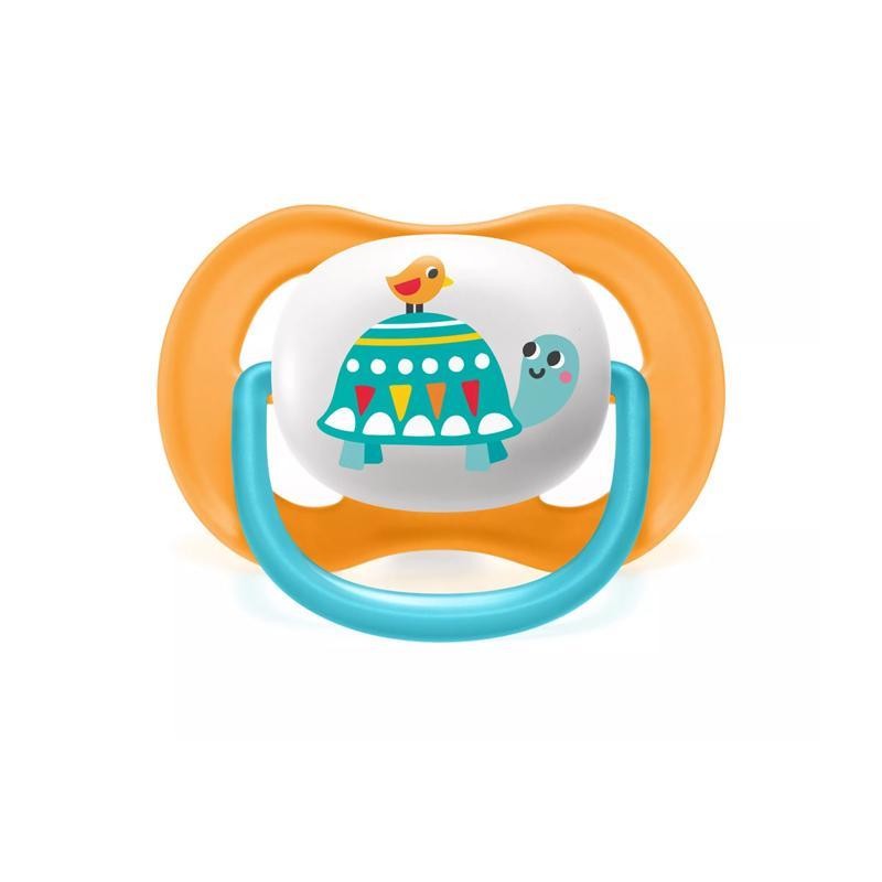 پستانک ارتودنسی اونت طرح لاکپشت و پنگوئن مدل scf 080 07 بسته 2 عددی