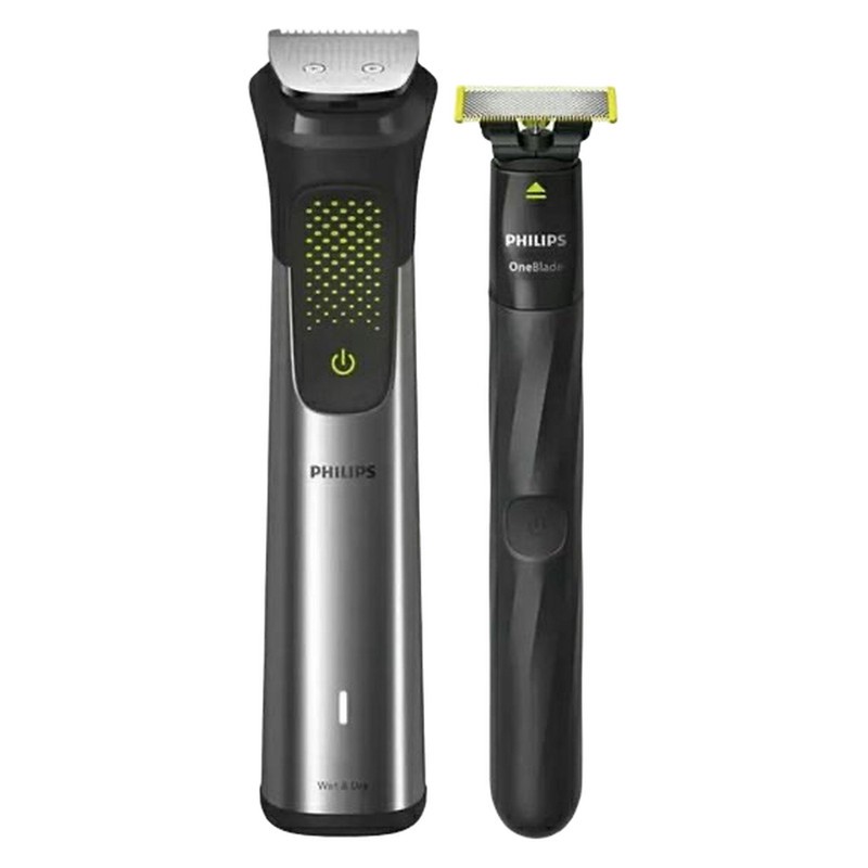 ماشین اصلاح موی سر و صورت فیلیپس مدل MG9553 با 45 تیغه، باتری 1200mAh، شارژ سریع USB، طراحی ارگونومیک، ضدآب برای استف...