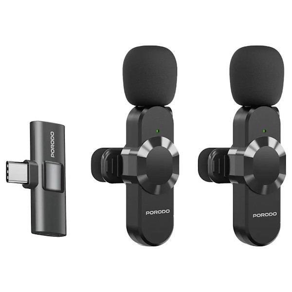 میکروفن بی سیم پرودو مدل lamphf3 با درگاه اتصال type c