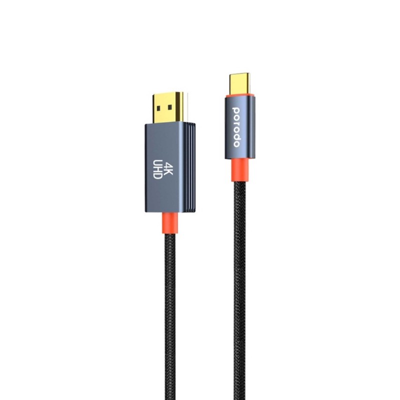 کابل تبدیل HDMI به USB-C پرودو مدل Woven Braided طول 2 متر