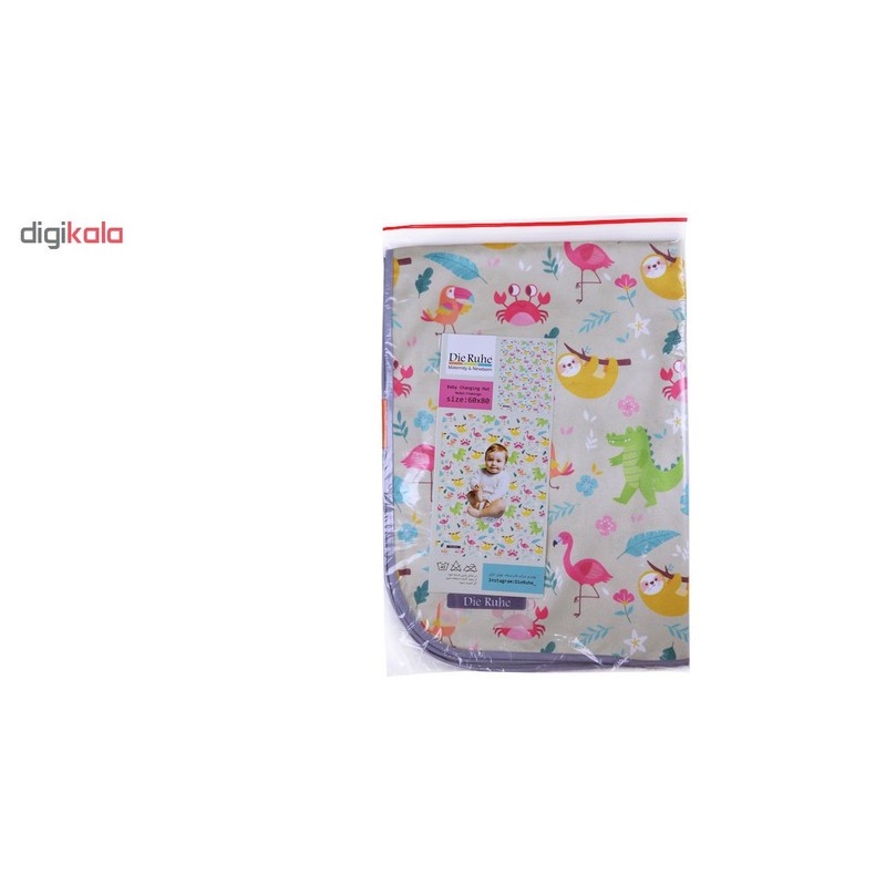 زیرانداز تعویض نوزاد دی روحه مدل Flamingo