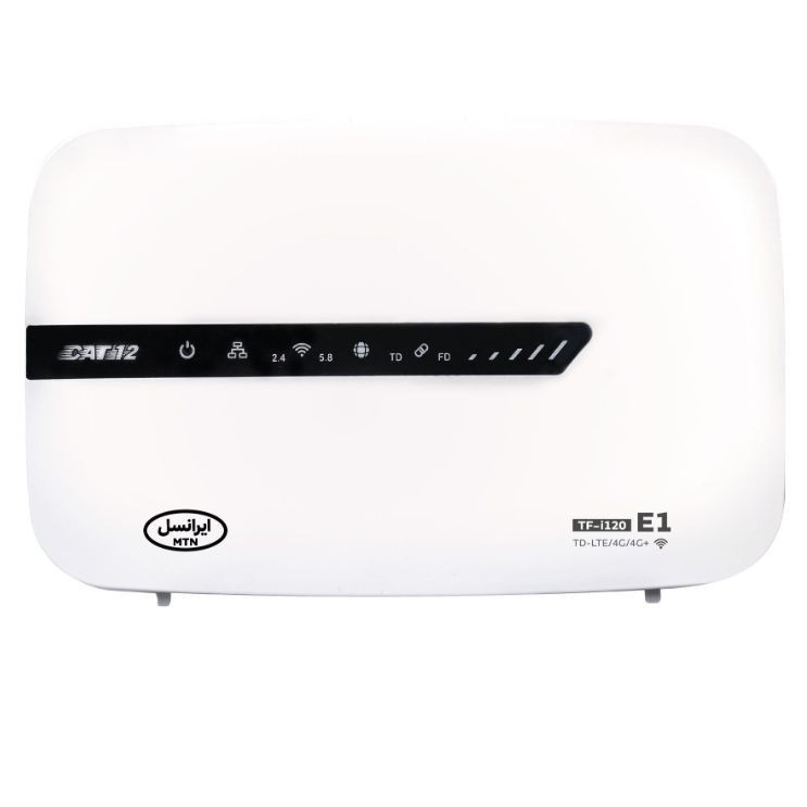 مودم 4G ایرانسل مدل TF-i120 E1 با فناوری LTE Cat 12، سرعت دانلود 600 مگابیت بر ثانیه، آپلود 100 مگابیت بر ثانیه، وای ...
