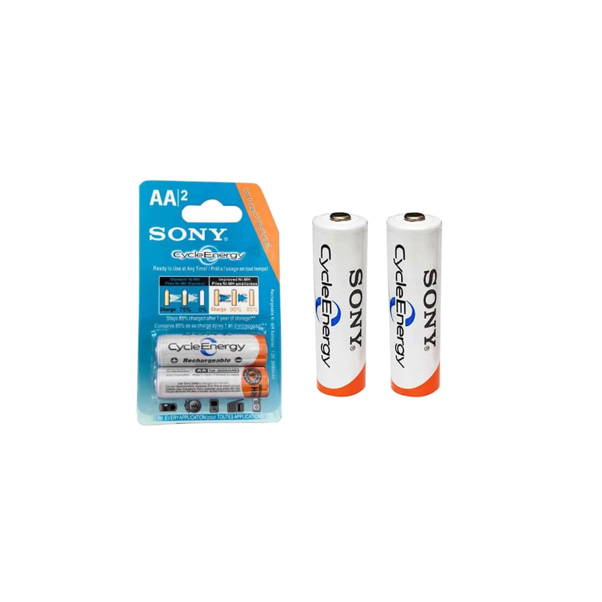 باتری قلمی شارژی SONY AA 4600 MAh (بسته 2عددی)