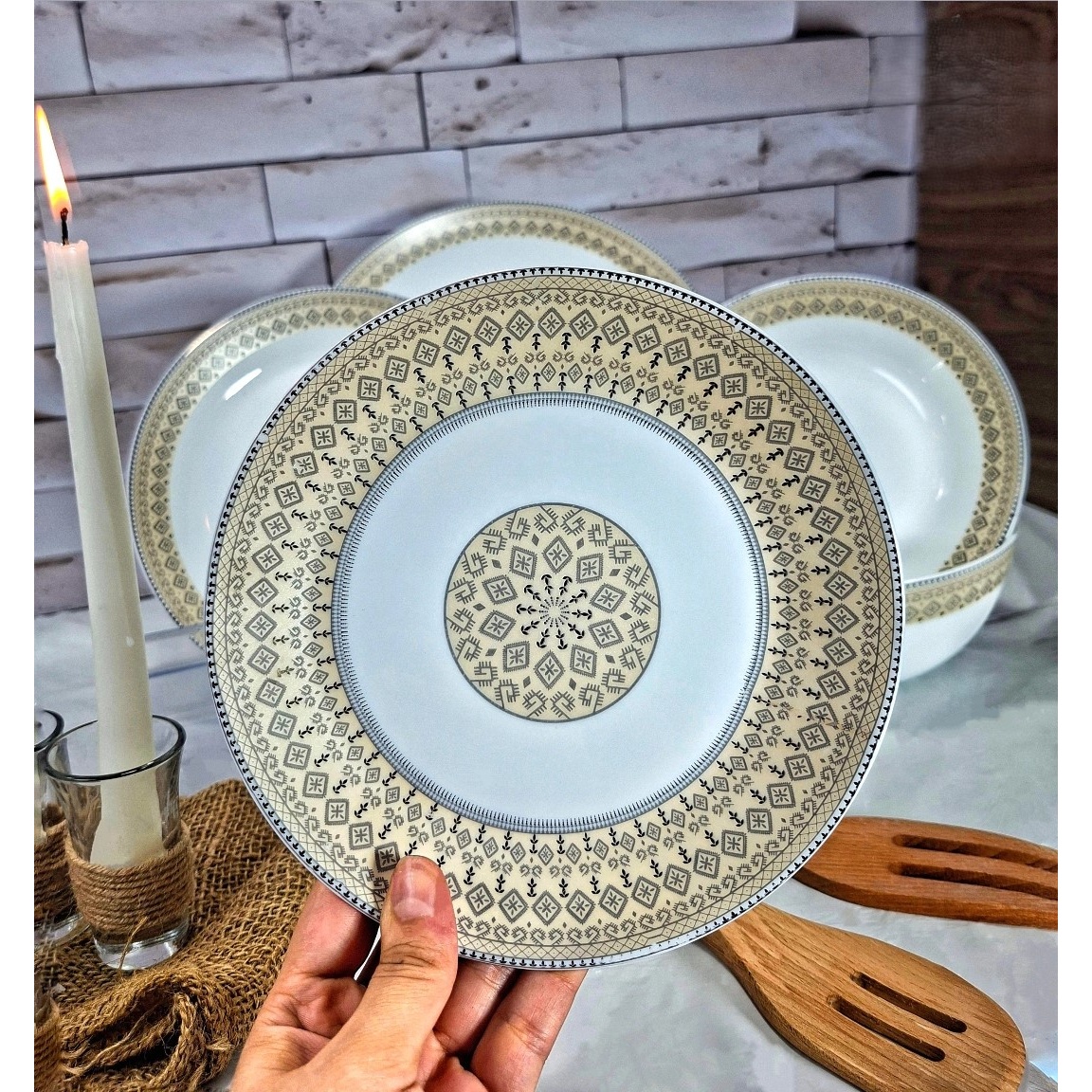 سرویس آرکوپال 26 پارچه طرح پرشیا طوسی