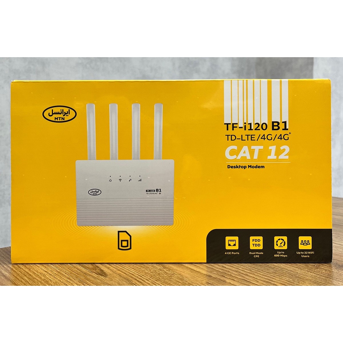 مودم 4G TD-LTE ایرانسل مدل TF-i120 B1 (به همراه 50 گیگ اینترنت)