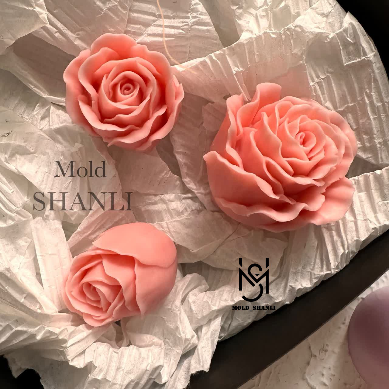قالب سیلیکونی ست رز انجلیکا برای شمع سازی و رزین