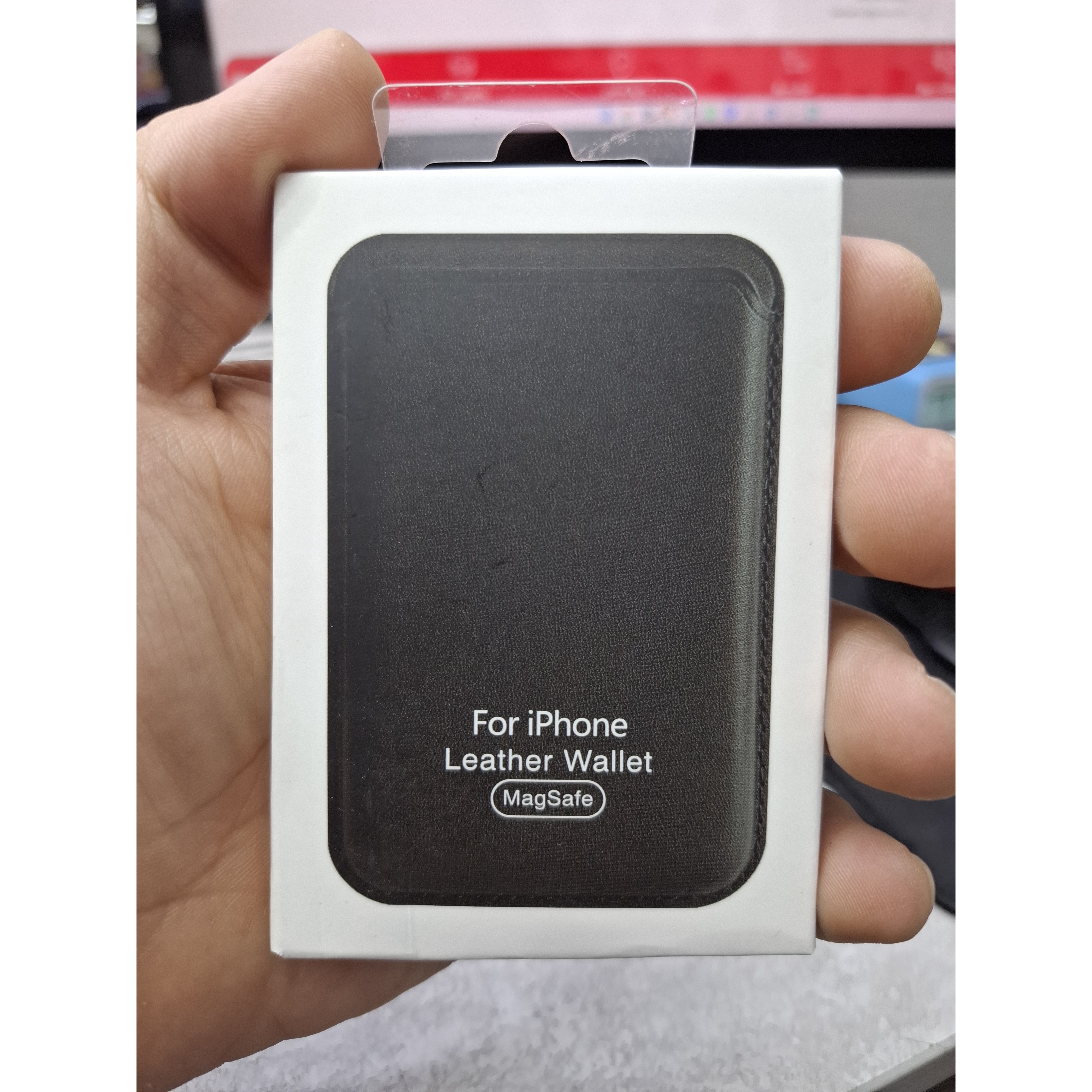 جا کارتی موبایل مدل Leather Wallet MagSafe
