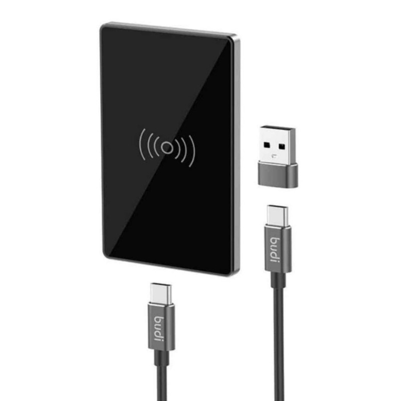 شارژر بی سیم 15 وات بودی مدل M8J3300B به همراه کابل USB-C و مبدل USB-C به USB-A