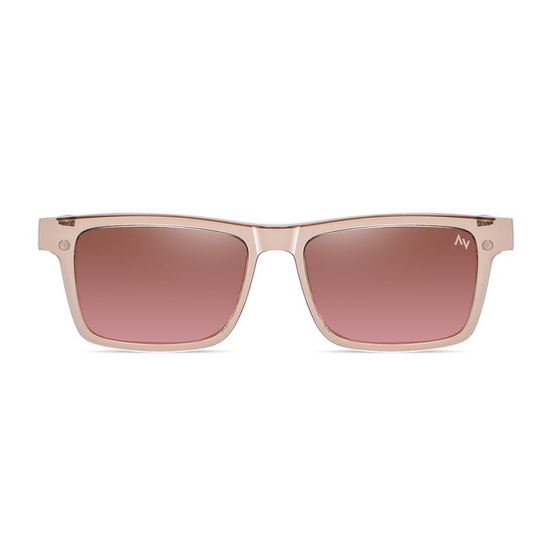 فریم عینک طبی آلبرت وگ مدل CG7703C286P191 Polarized Double Switch مناسب برای انواع صورت به همراه کاور آفتابی