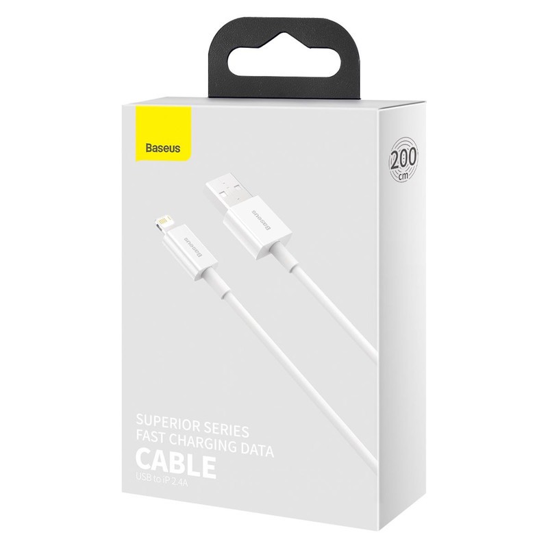 کابل تبدیل USB به لایتنینگ باسئوس مدل Superior طول 2 متر