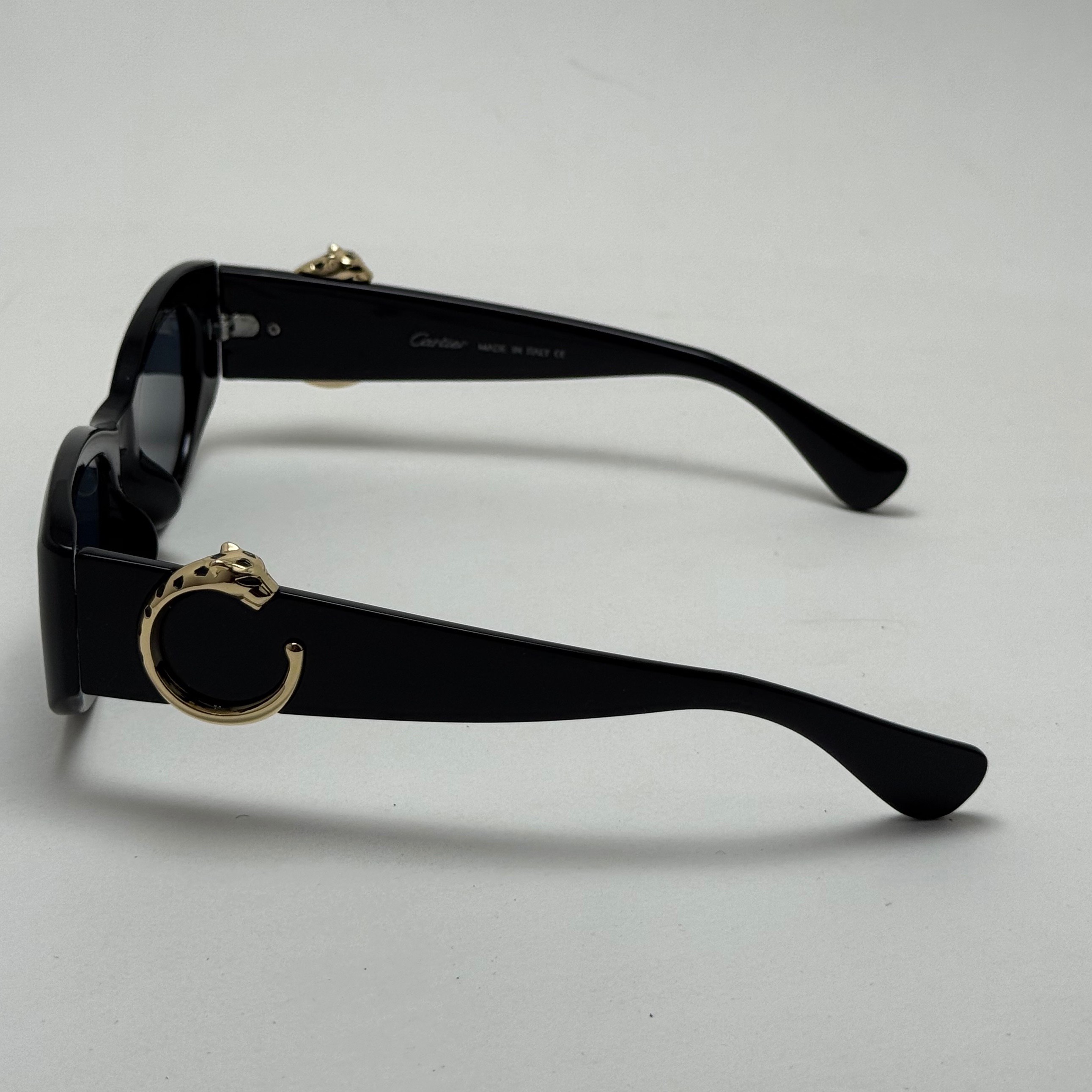 عینک آفتابی زنانه لاکچری کارتیر Panthere De Cartier تمام مشکی