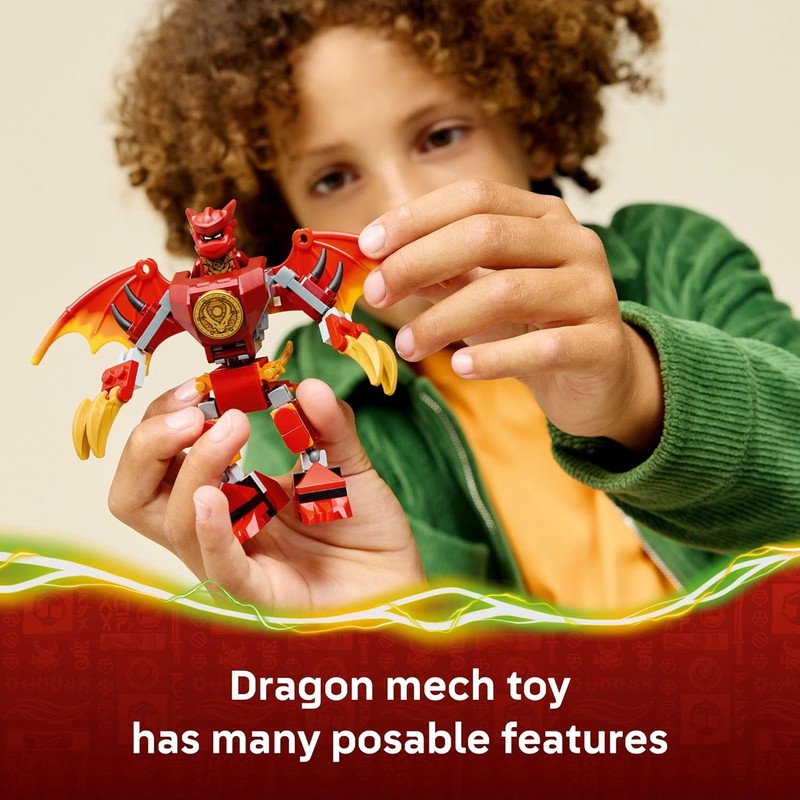 لگو 85 تکه سری Ninjago مدل Kai s Dragon Mech Battle Pack کد 71851