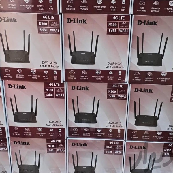 مودم روتر بی سیم 4G LTE دی-لینک مدل DWR-M920 با پشتیبانی از سیم کارت 3G 4G، سرعت تا 150 مگابیت بر ثانیه، پوشش کامل من...
