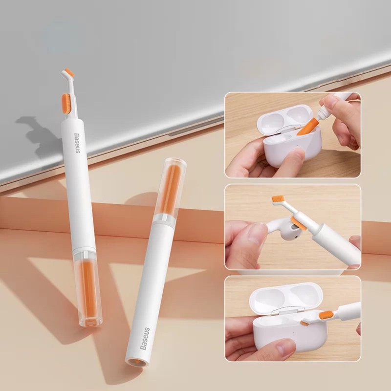 قلم تمیز کننده ایرپاد باسئوس مدل Dual Brush