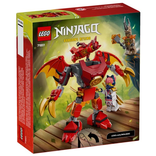 لگو 85 تکه سری Ninjago مدل Kai s Dragon Mech Battle Pack کد 71851