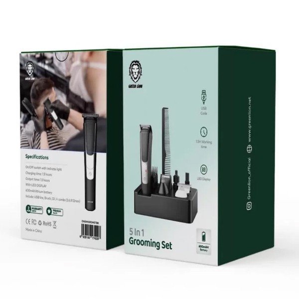ست ماشین اصلاح موی سر و صورت گرین لاین مدل 5in1 Grooming