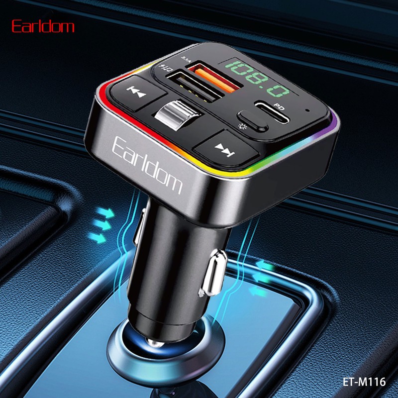 پخش کننده اف ام و شارژر فندکی خودرو ارلدام مدل M116