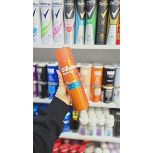 ژل اصلاح ژیلت فیوژن مدل سبز Sensitive آبی Coco Butter