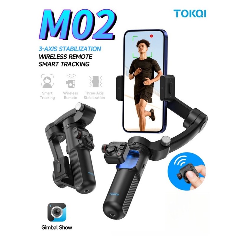 گیمبال و استابیلایزر توکی مدل M02 3-Axis به همراه دوربین دنبال کننده