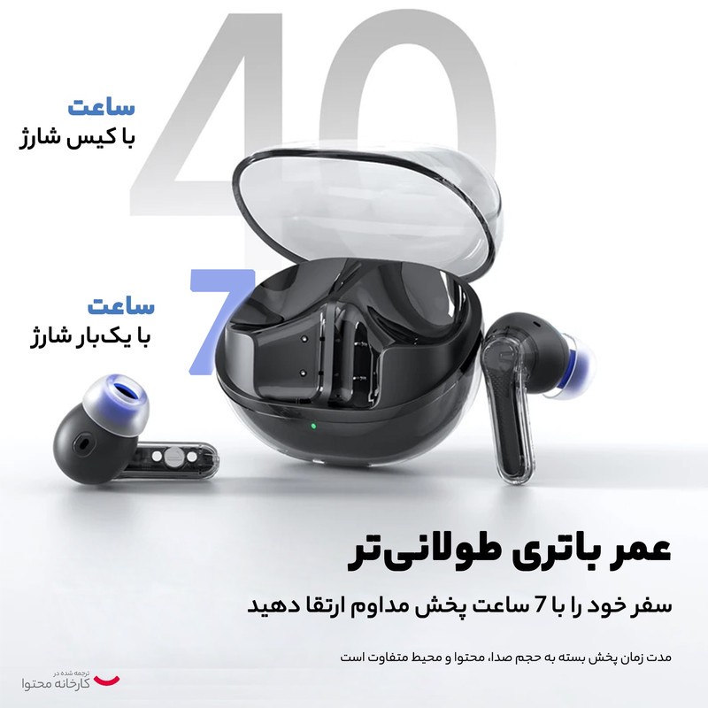 هدفون بی سیم ساندپیتز مدل MON BLUOTOOS TS CLEAR WIRELESS