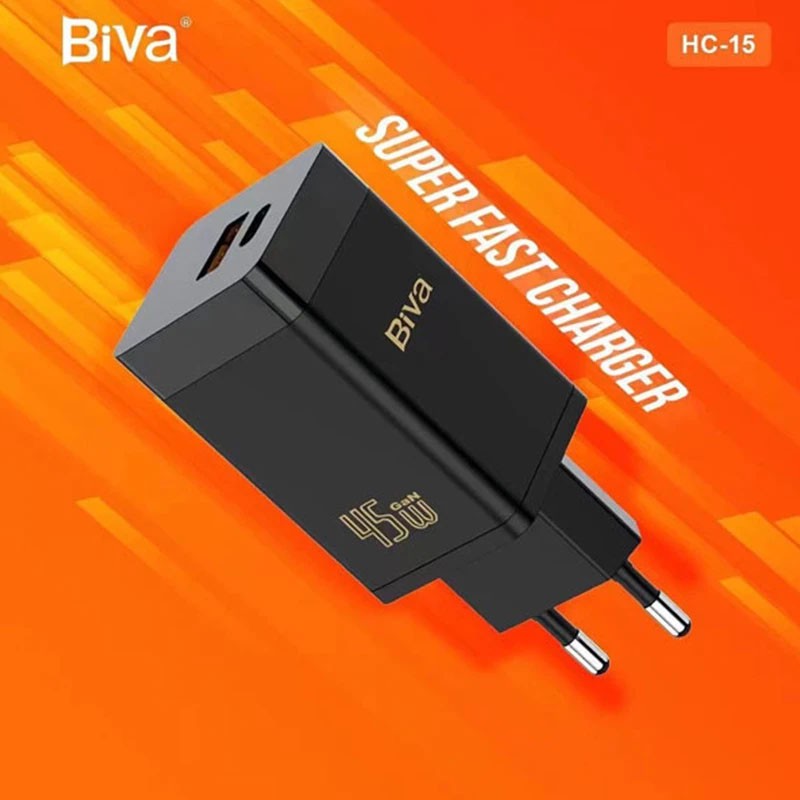 شارژر دیواری 45 وات بیوا مدل Gan-HC15