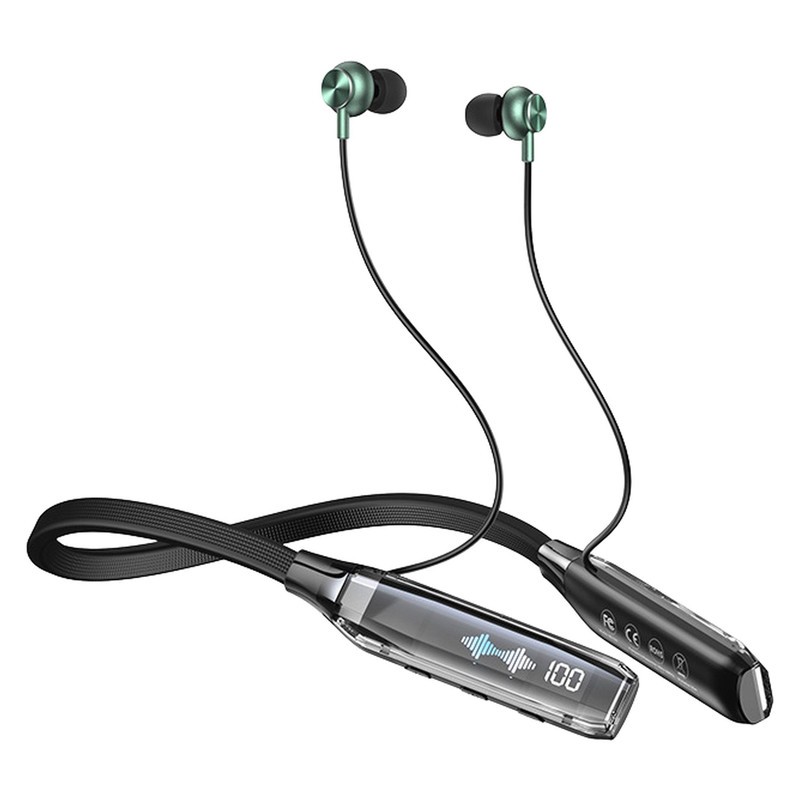 هدفون بلوتوثی گردنی ریمکس مدل RB-S20 با حذف نویز HD، درگاه شارژ USB Type-C، با قابلیت اتصال به چند دستگاه، طراحی ارگو...