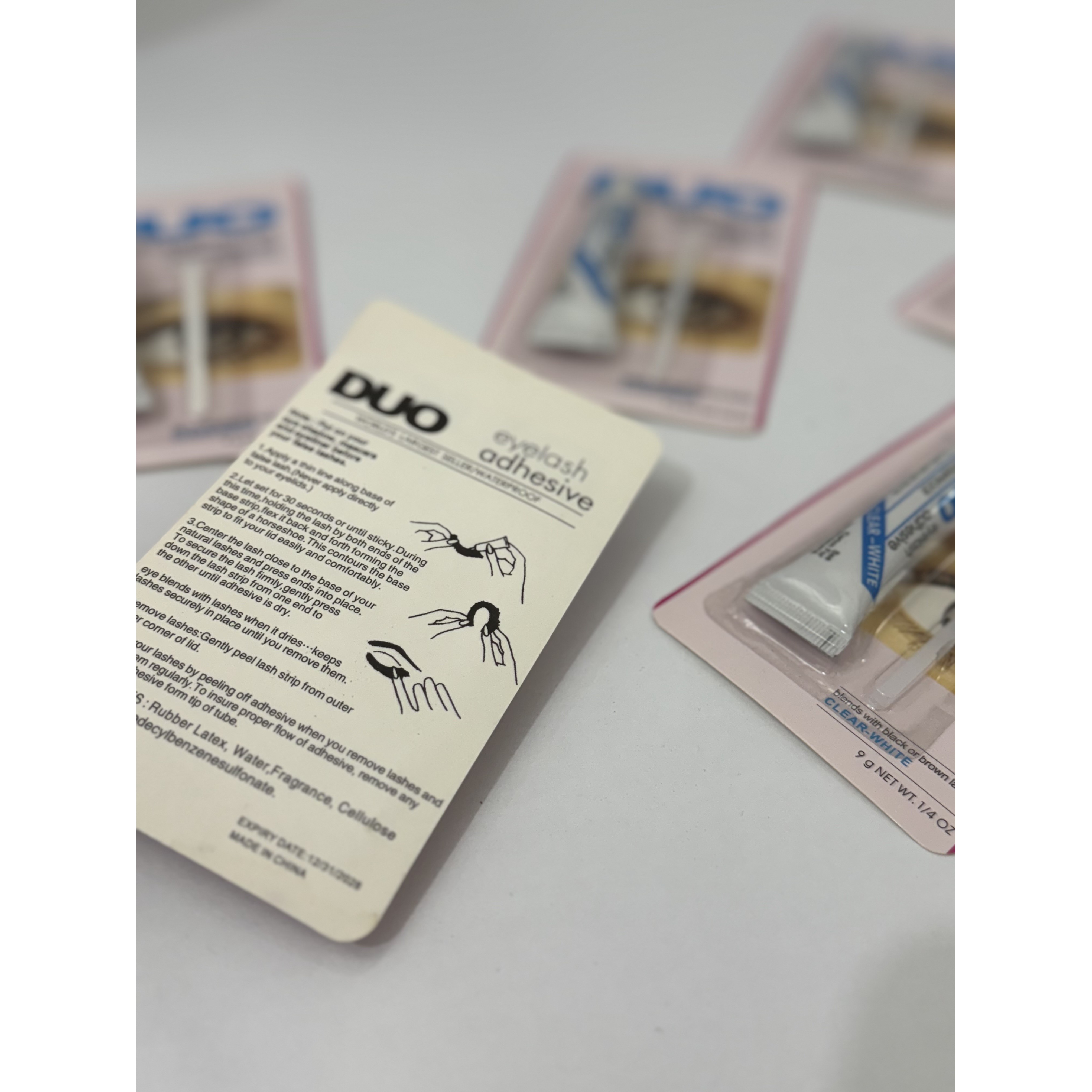 چسب مژه بی رنگ DUO چسب مژه مصنوعی اصل با ماندگاری بالا