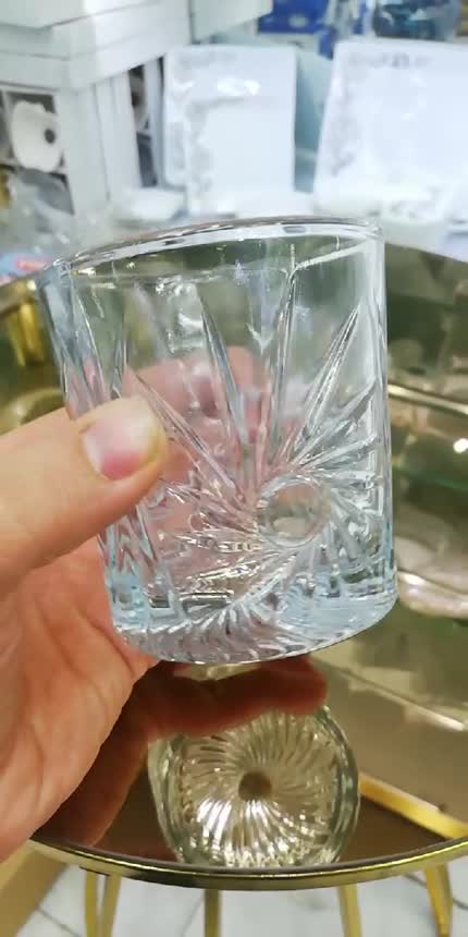 لیوان بلور لیوان خورشیدی 6عددی