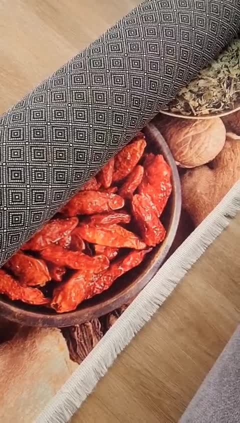 فرش اشپزخانه مخمل استُپ دار (اصلا لیز نمیخوره) o43 (پس کرایه)