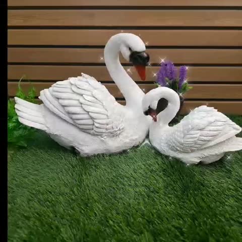 مجسمه قو کمیاب بسیار زیبا و دوست داشتنی(جفت) (پس کرایه)