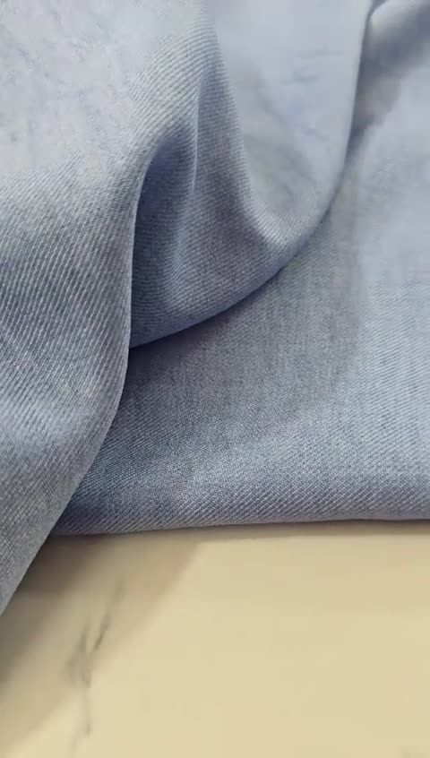 پارچه شانتون لینن درجه یک رنگ آبی آسمونی