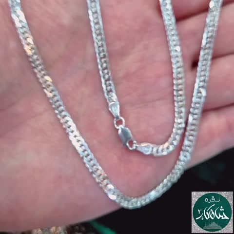 زنجیر نقره مردانه شاهکار مدل کارتیر دوبل 5 میل عیار 925 ساخت ایتالیا 