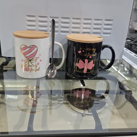 ماگ درب چوب بامبو 