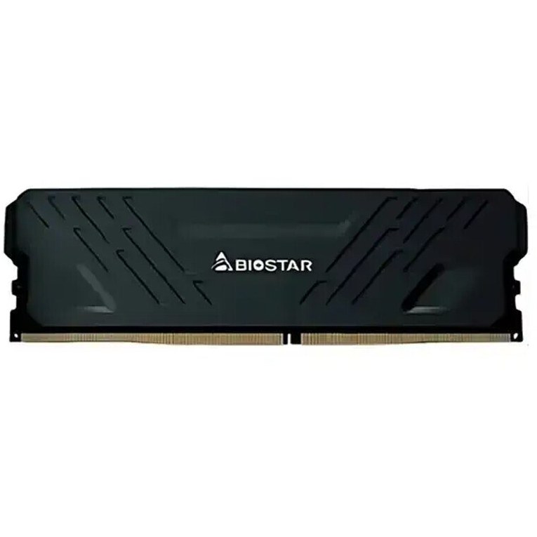 رم کامپیوتر بایوستار 16 گیگ ddr4 تک چنل با فرکانس 3200 cl16 مدل storm v پلمپ