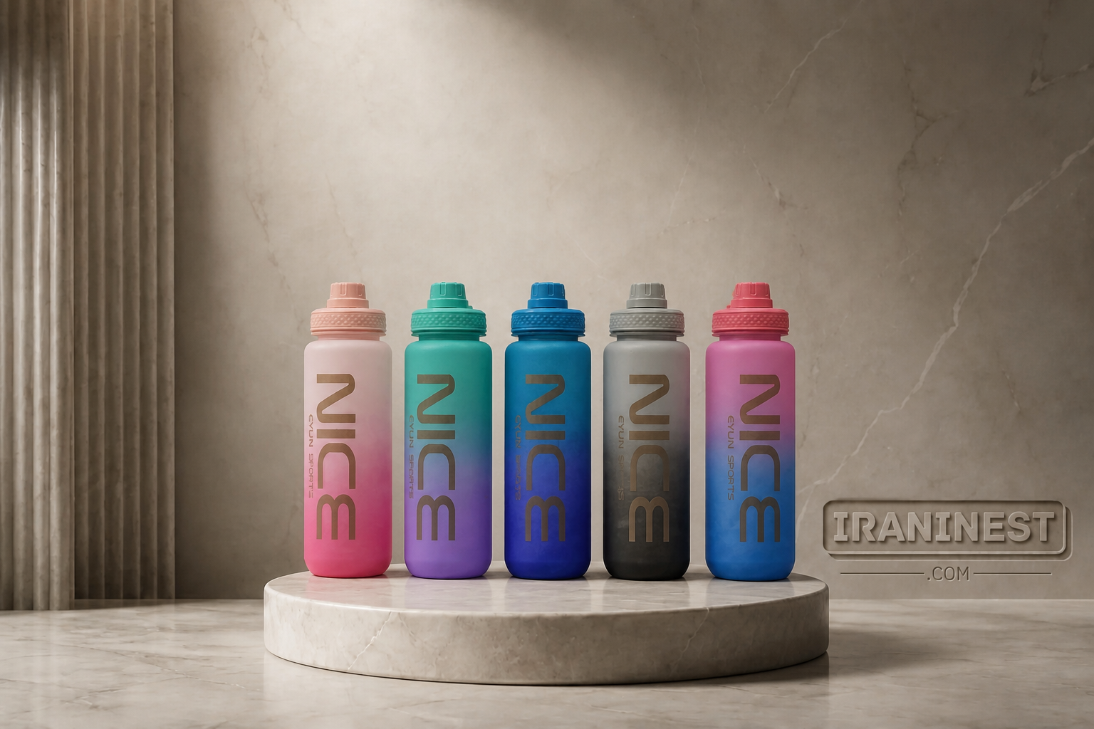 قمقمه EYUN طرح NICE درب پیچی گنجایش 1000 میل