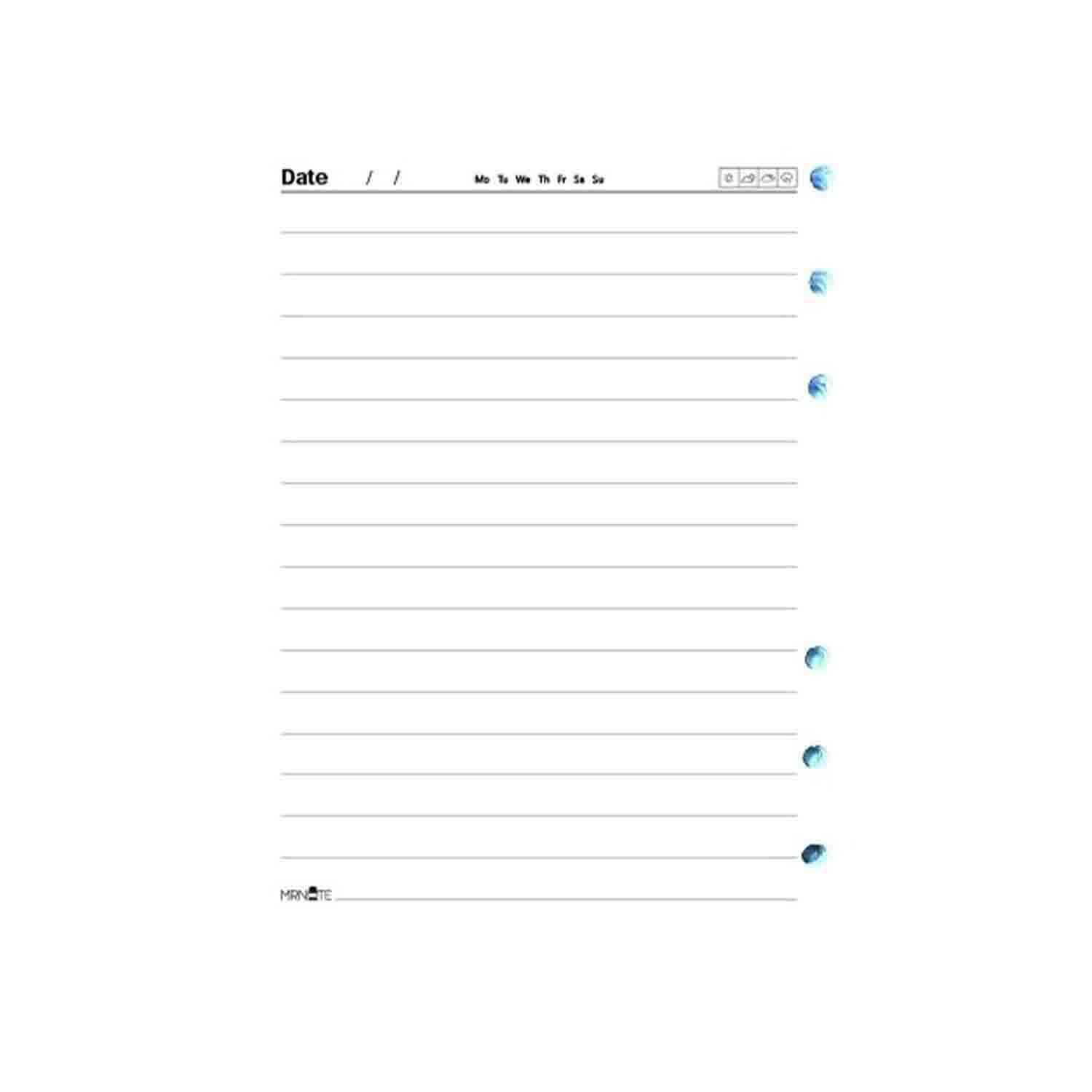 یدک کلاسور6حلقه 100برگ 1/8مسترنوت کد687