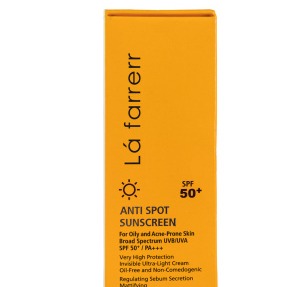 ضد آفتاب بی رنگ و ضد لک لافارر مناسب پوست چرب و آکنه دار با SPF50 حجم 40 میلی لیتر