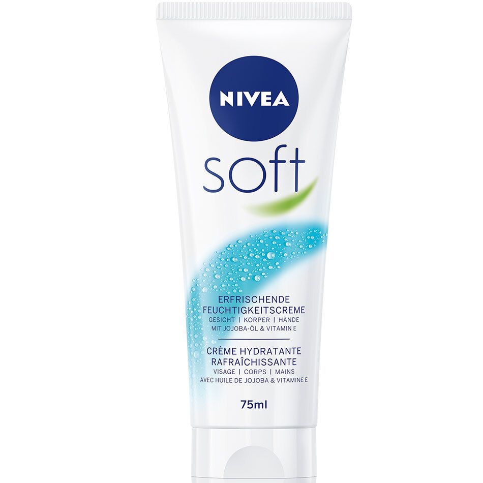 کرم مرطوب کننده تیوپی سافت نیوا NIVEA حجم 75 میل