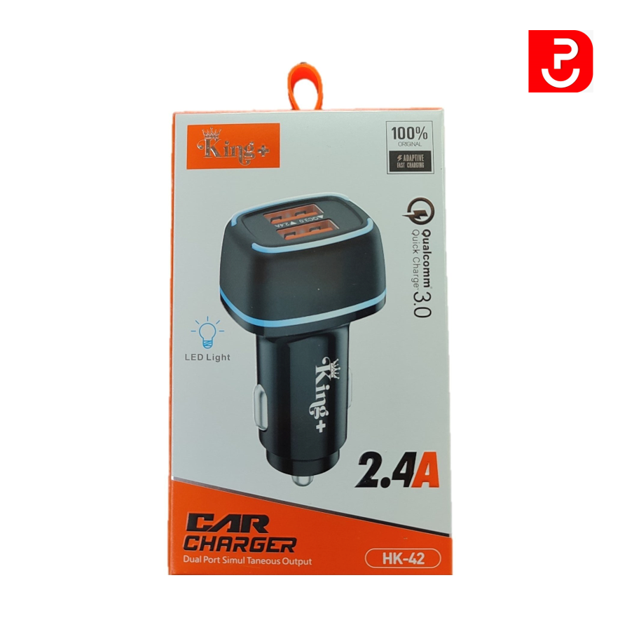 فندکی ماشین کینگ پلاس مدل HK-42 با چراغ LED