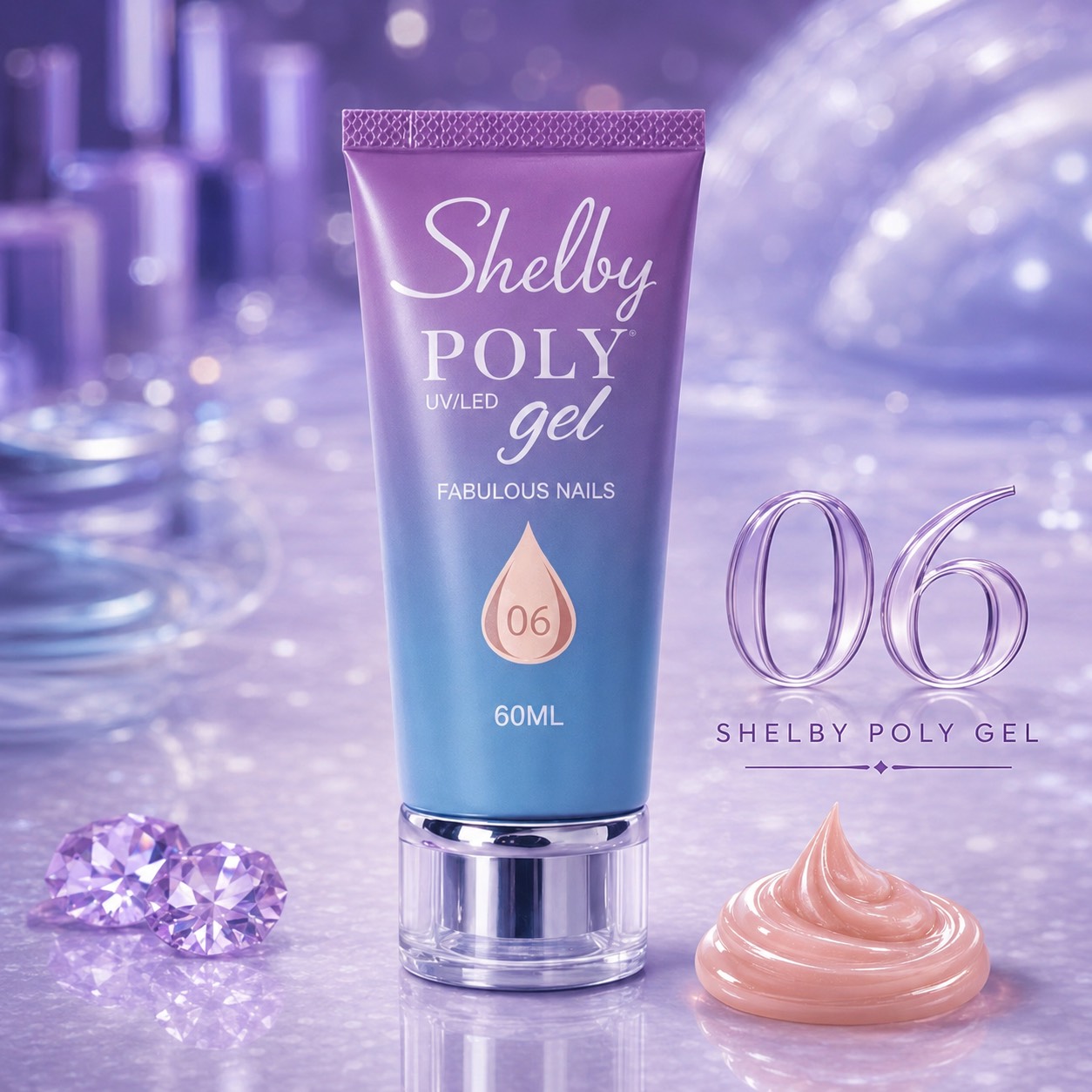 پلی ژل 60 میل کد 06 - شلبی Shelby